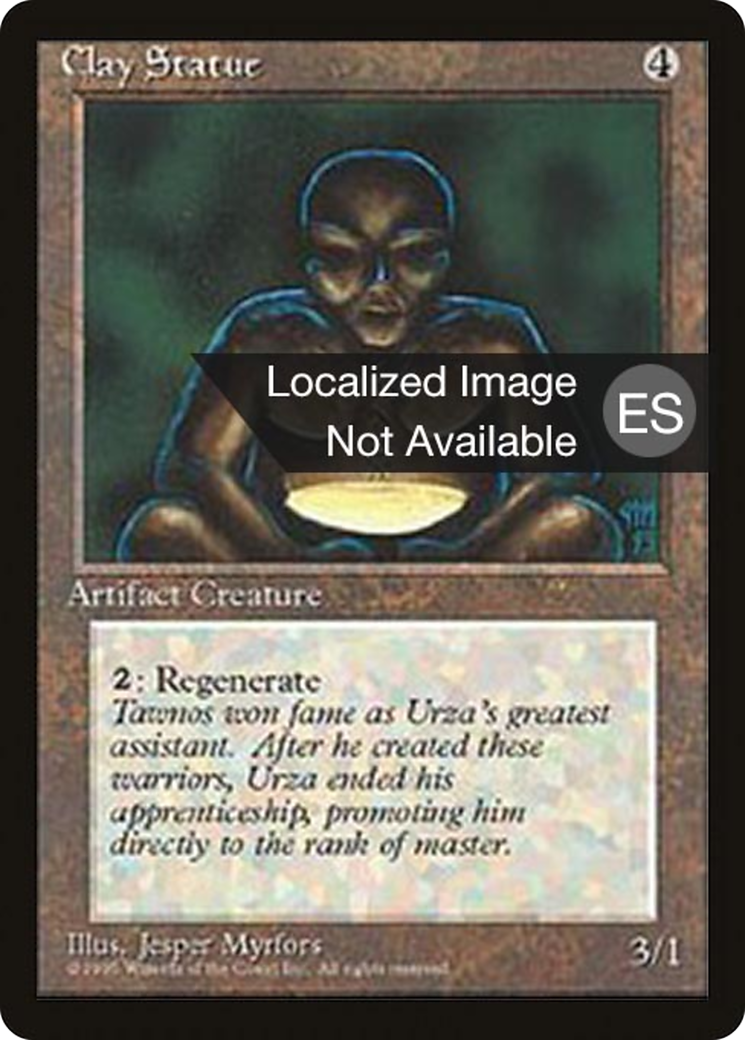 Clay Statue (4BB-) - Fourth Edition Foreign Black Border