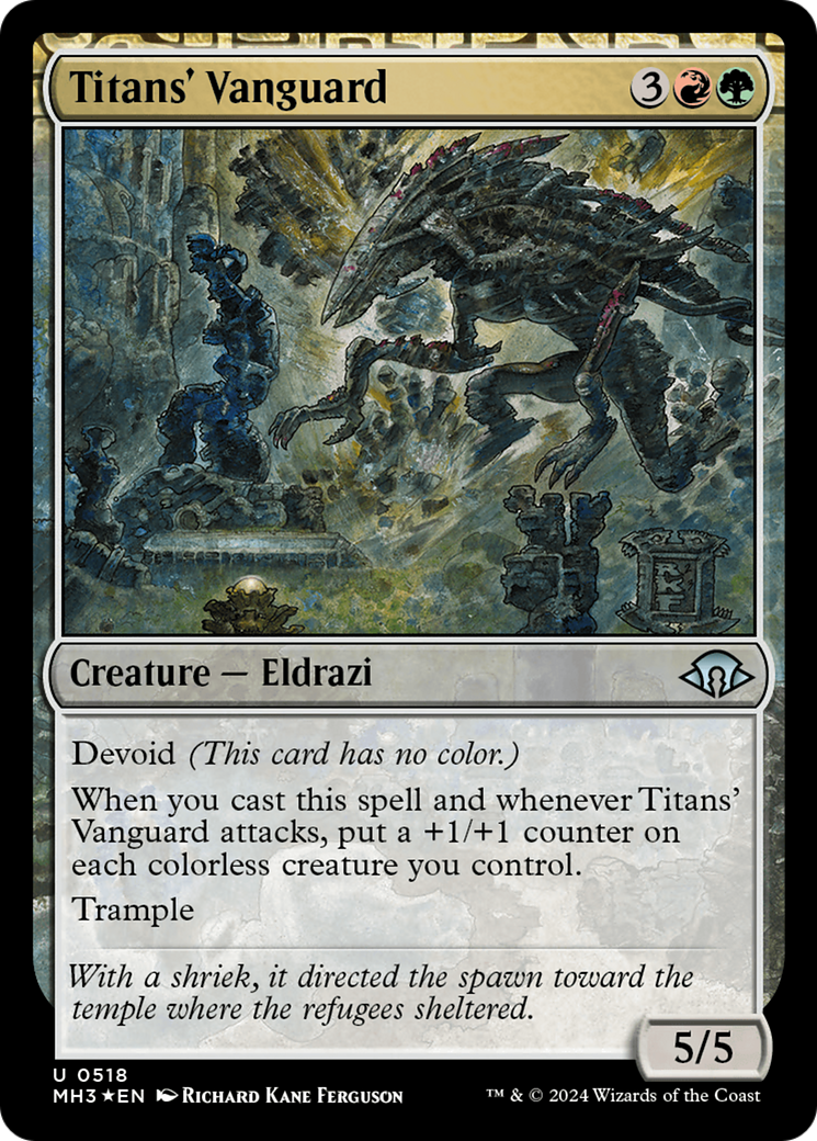 Titans' Vanguard (Ripple Foil) (MH3-518) - Modern Horizons 3: (devoid) Foil