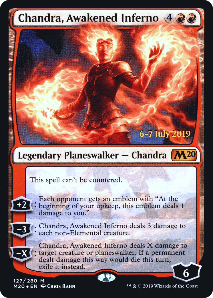 Chandra, Awakened Inferno (PRE-127) - Core Set 2020 Promos Foil