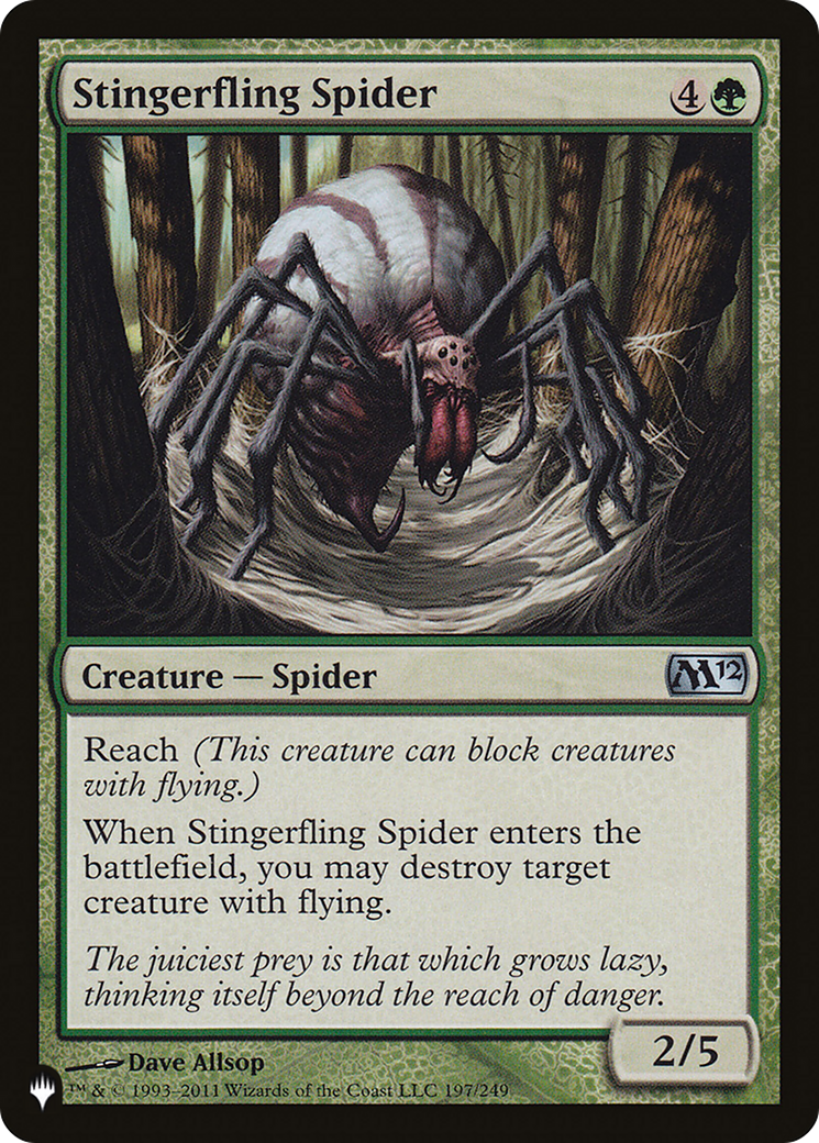 Stingerfling Spider (LIST-197/249) - The List