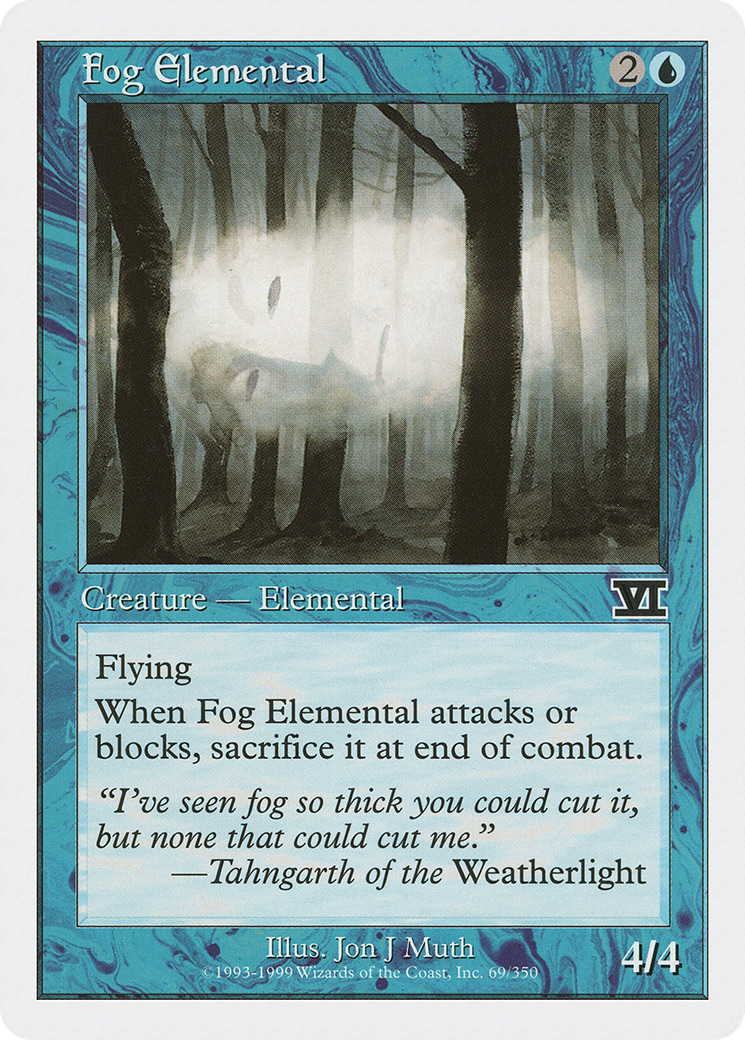 Fog Elemental (6ED-069) - Classic Sixth Edition