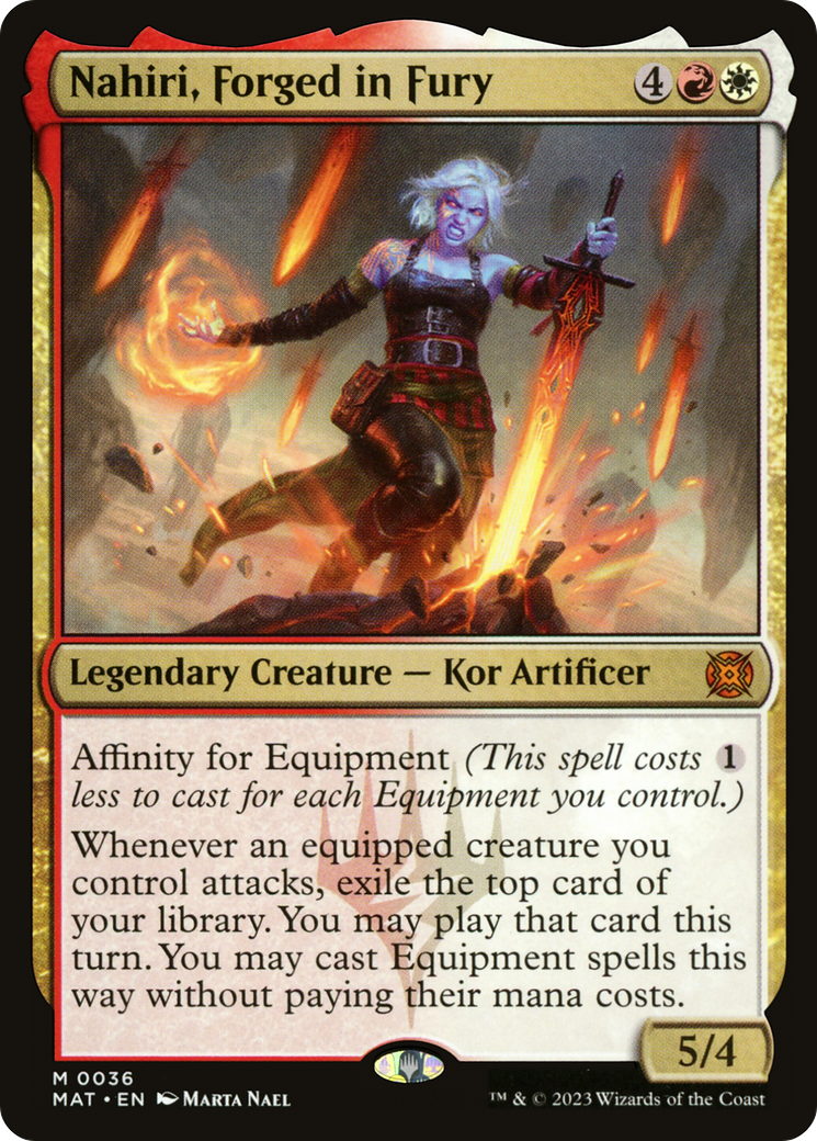 Nahiri, Forged in Fury (MAT-036) - March of the Machine: The Aftermath