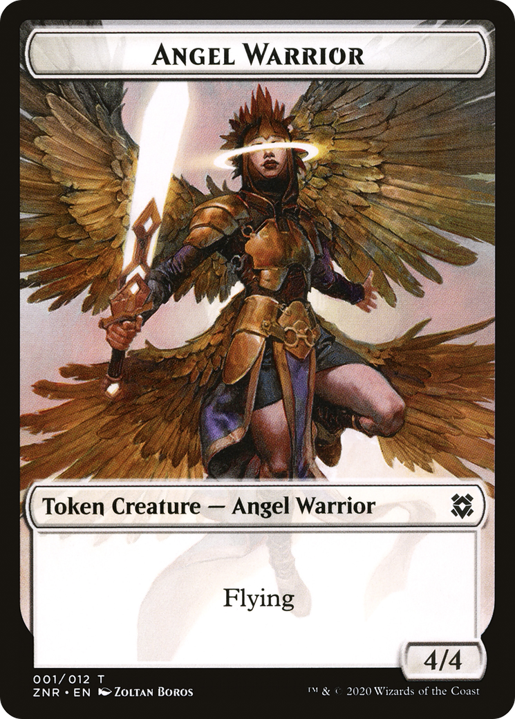 Angel Warrior (TZNR-001) - Zendikar Rising Tokens Foil