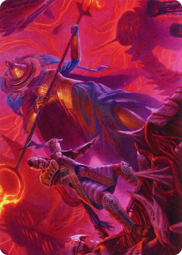 Djeru and Hazoret // Djeru and Hazoret (AMOM-044) - March of the Machine Art Series (Borderless) Foil