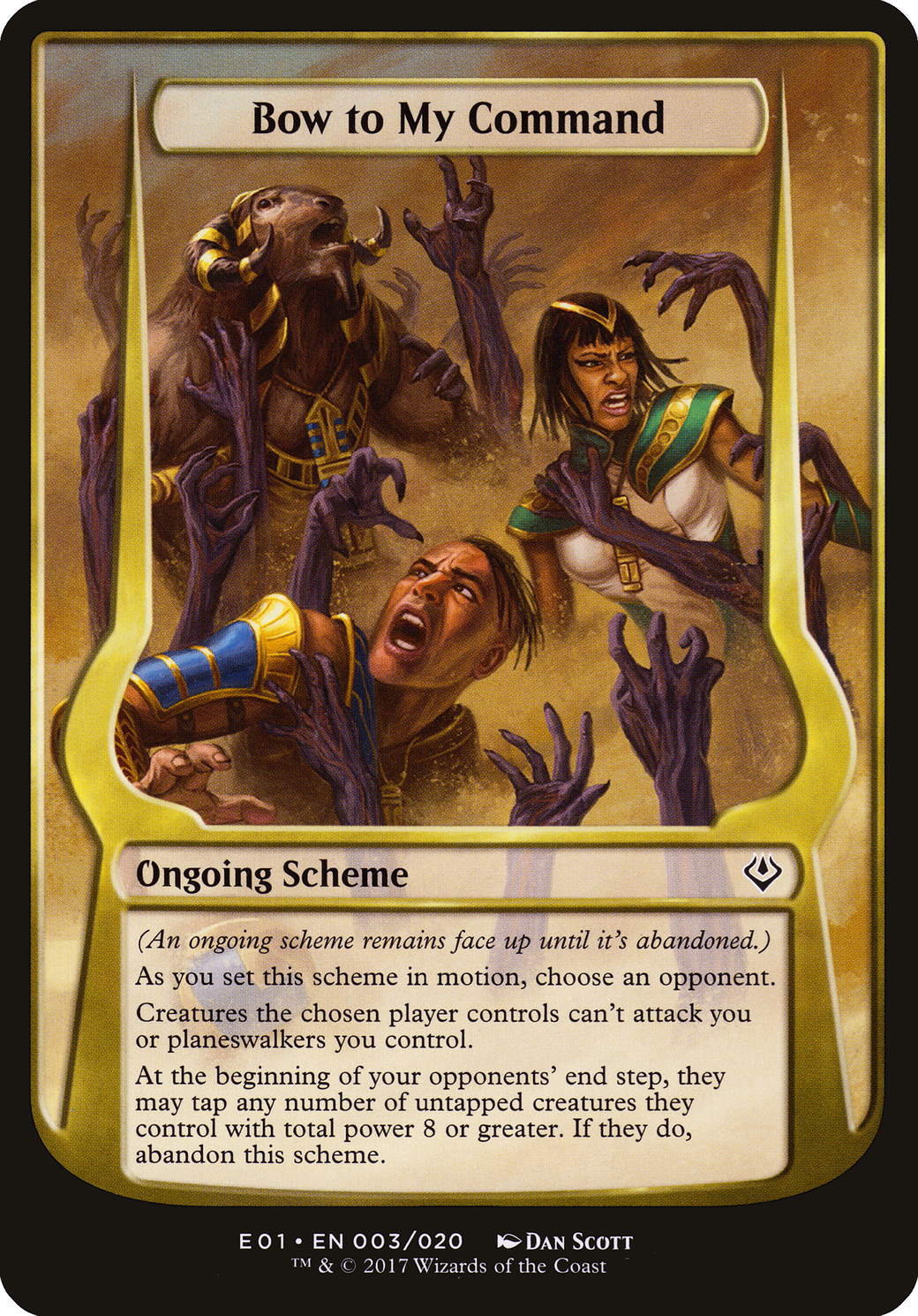 Bow to My Command (Archenemy: Nicol Bolas) (OVER-003) - Archenemy: Nicol Bolas Schemes