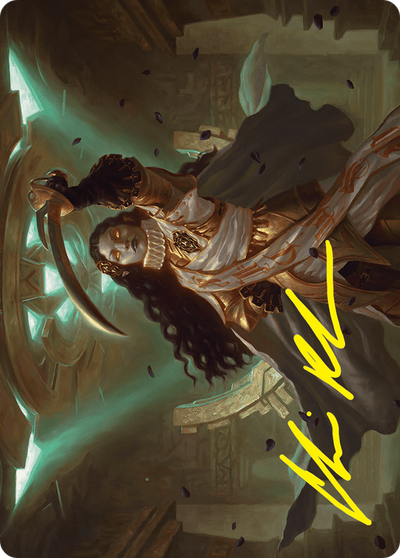 Elenda, Saint of Dusk // Elenda, Saint of Dusk (AFDN-015) - Foundations Art Series (Borderless) Foil
