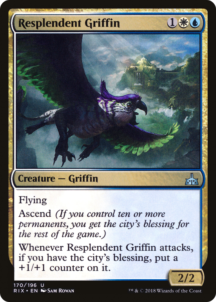 Resplendent Griffin (RIX-170) - Rivals of Ixalan