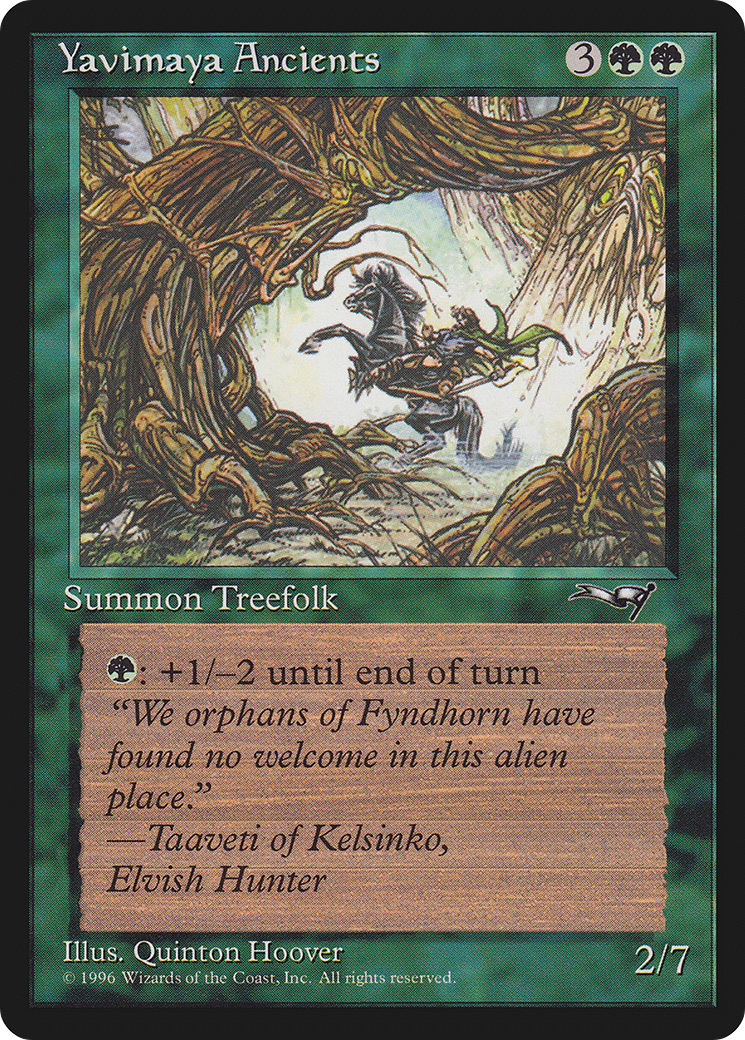 Yavimaya Ancients (Rearing Horse) (ALL-092) - Alliances