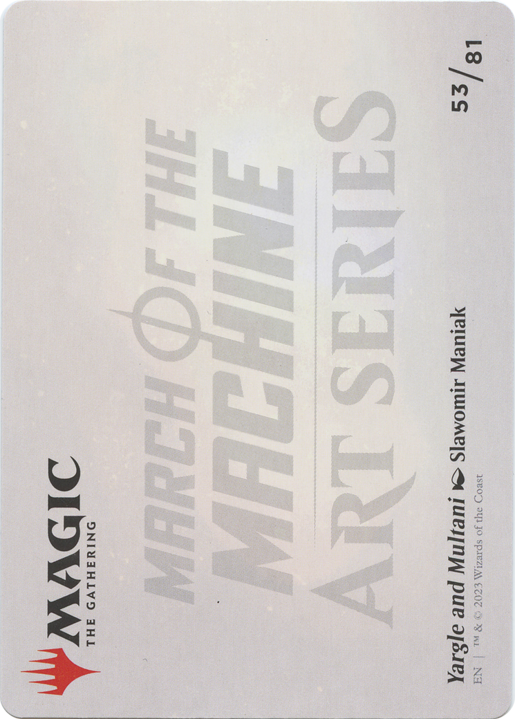 Yargle and Multani // Yargle and Multani (AMOM-053) - March of the Machine Art Series (Borderless) Foil