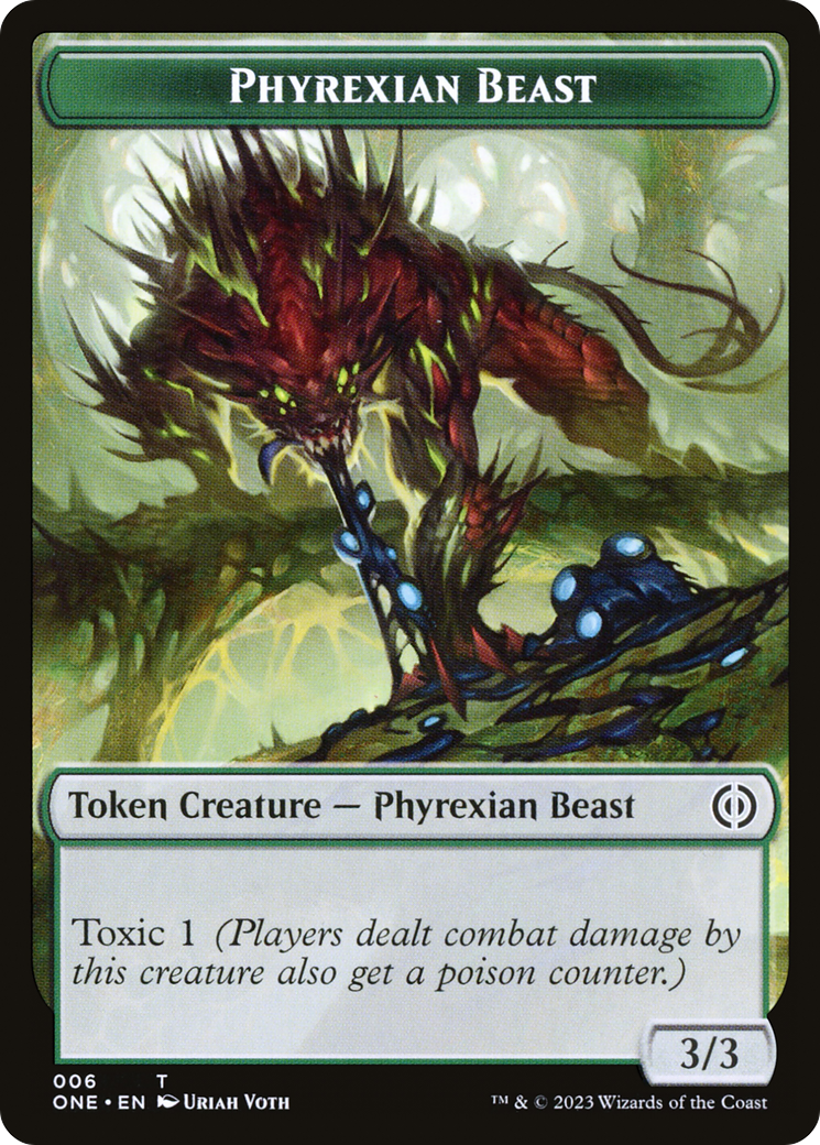 Phyrexian Beast (TONE-006) - Phyrexia: All Will Be One Tokens
