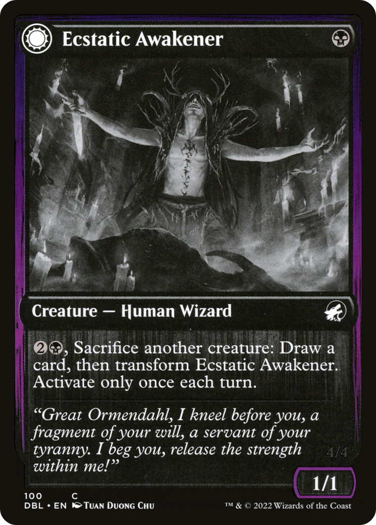 Ecstatic Awakener (DBL-100) - Innistrad: Double Feature: (Double Faced Transform) Foil