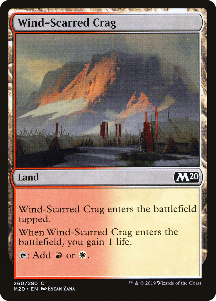Wind-Scarred Crag (M20-260) - Core Set 2020