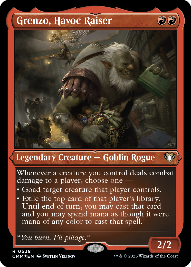 Grenzo, Havoc Raiser (CMM-538) - Commander Masters Etched Foil