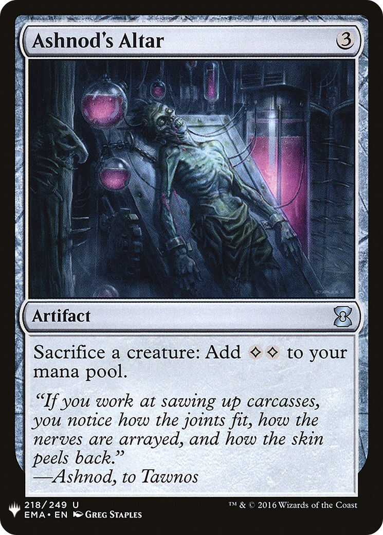Ashnod's Altar (LIST-218) - The List