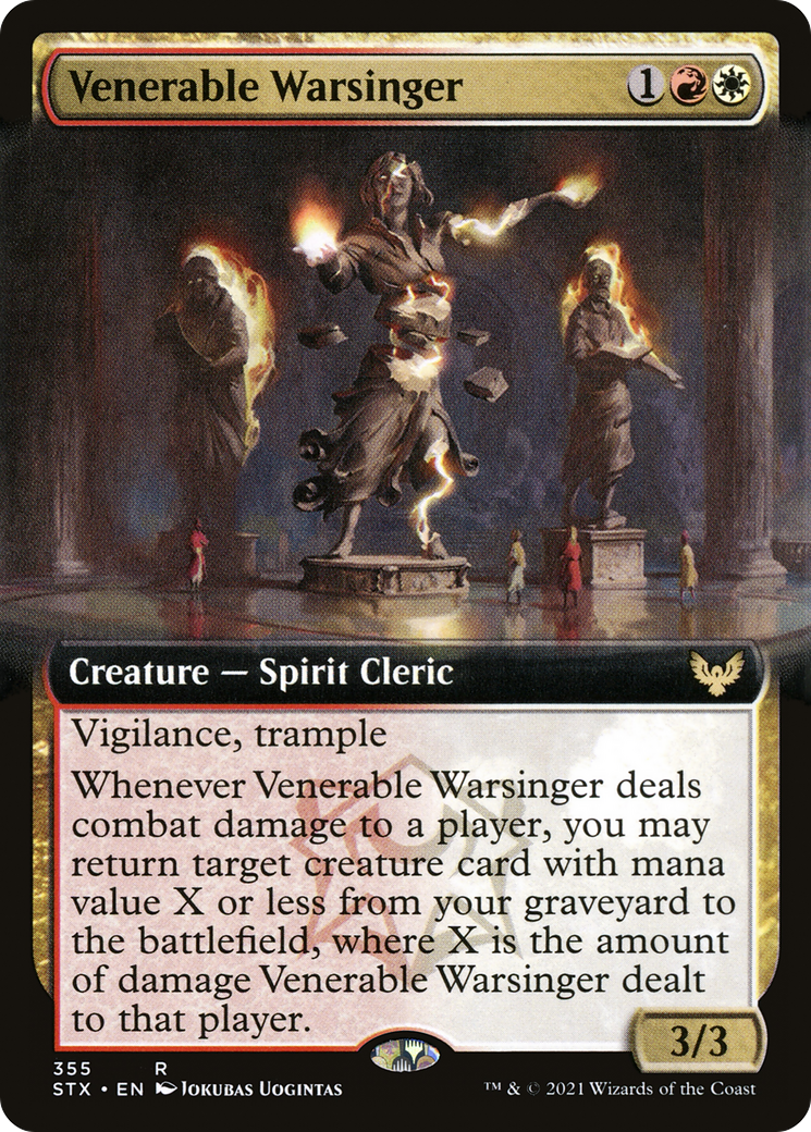 Venerable Warsinger (Extended Art) (STX-355) - Strixhaven: School of Mages: (Extended Art) Foil