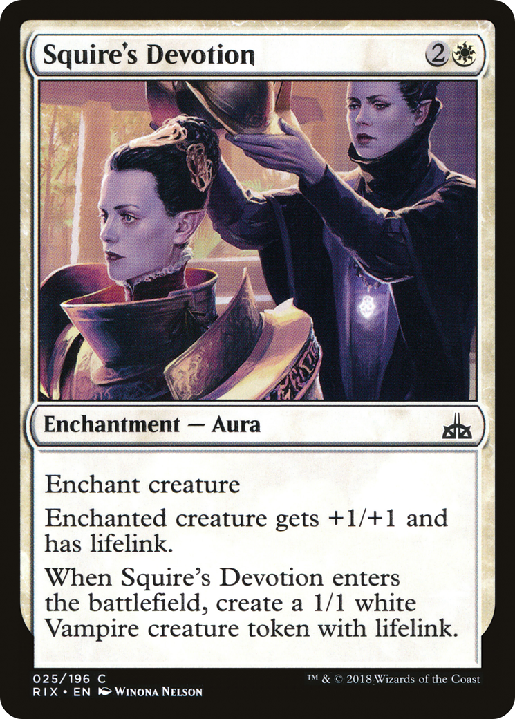 Squire's Devotion (RIX-025) - Rivals of Ixalan