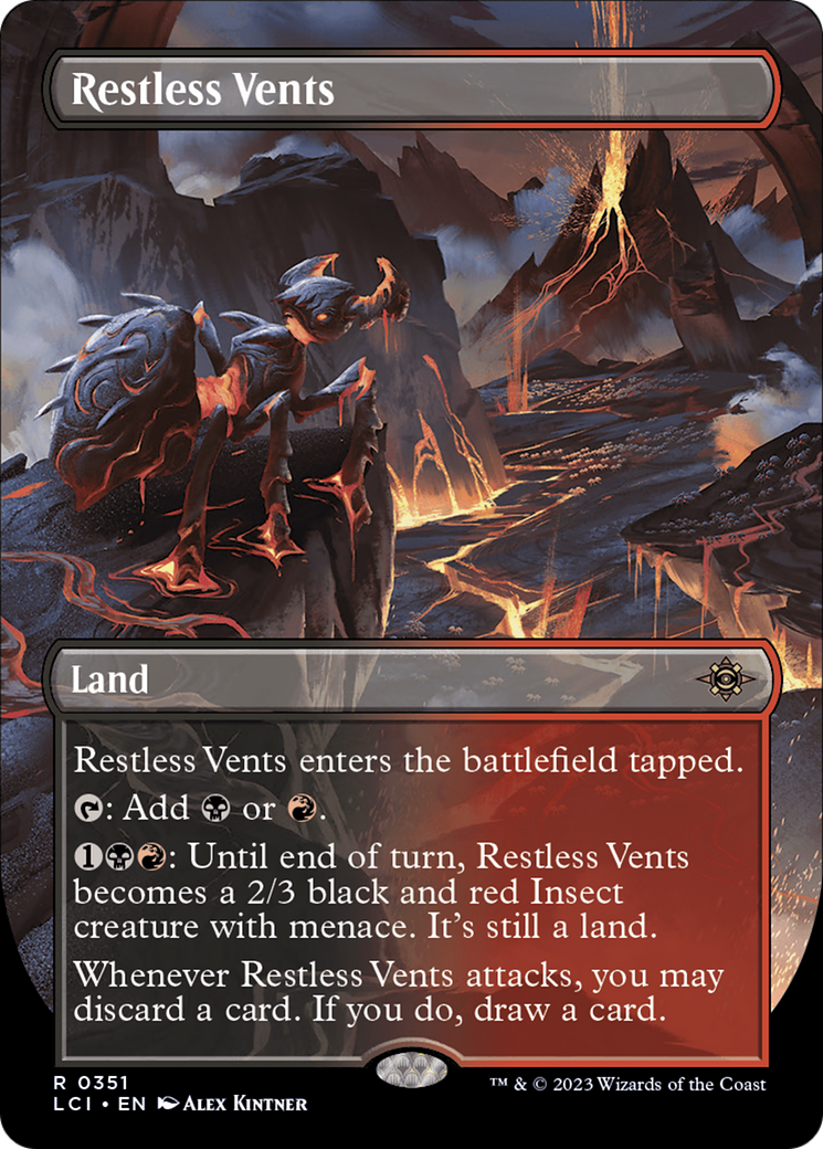 Restless Vents (Borderless) (LCI-351) - The Lost Caverns of Ixalan (Borderless)