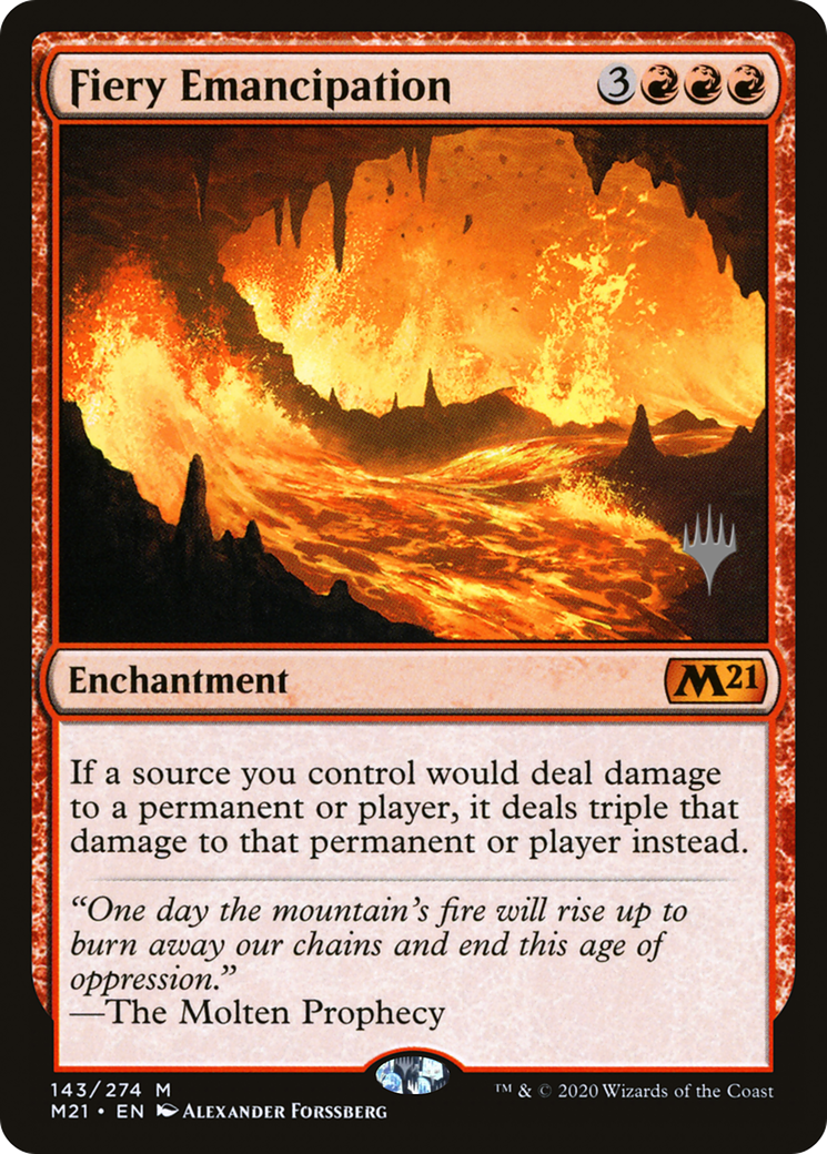 Fiery Emancipation (PPM21-143) - Core Set 2021 Promos