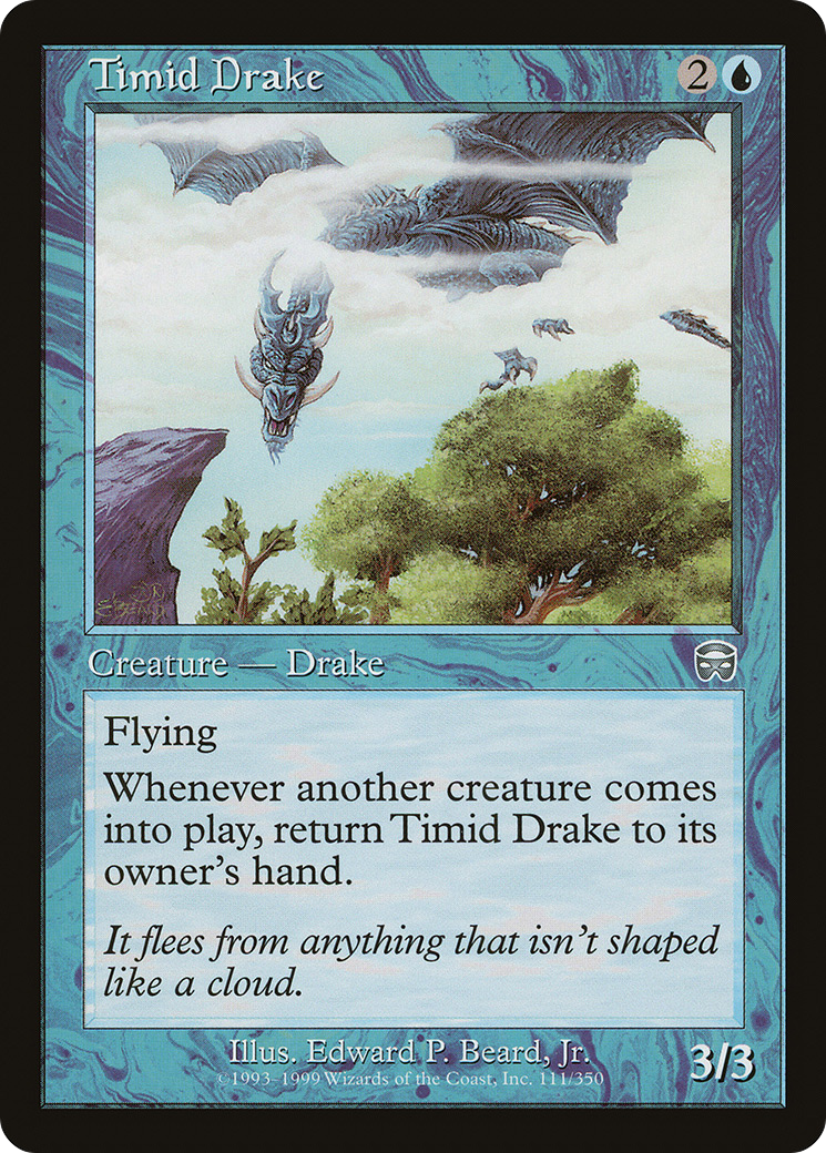 Timid Drake (MMQ-111) - Mercadian Masques