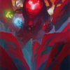Omnath, Locus of All // Omnath, Locus of All (AMOM-062) - March of the Machine Art Series (Borderless) Foil