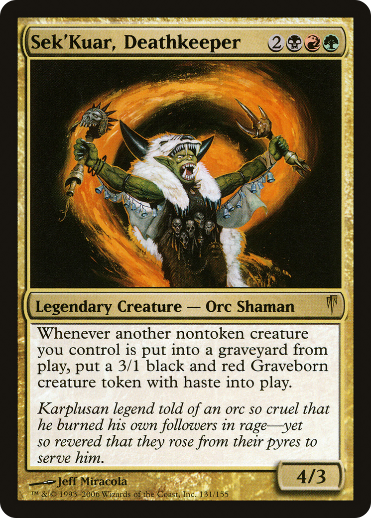 Sek'Kuar, Deathkeeper (CSP-131) - Coldsnap