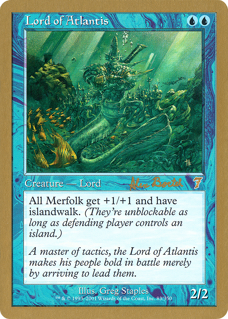 Lord of Atlantis - 2001 Alex Borteh (7ED) (WCD-) - World Championship Decks 2001