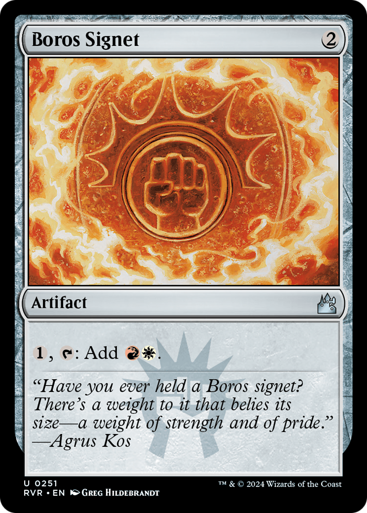 Boros Signet (RVR-251) - Ravnica Remastered Foil