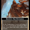 Bounty: The Outsider // Wanted! (TOTC-036) - Outlaws of Thunder Junction Commander Tokens Foil