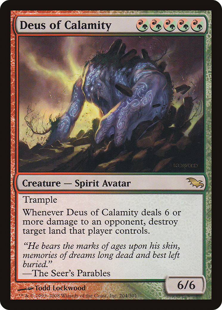 Deus of Calamity (SHM-204) - Shadowmoor Foil