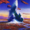 Flooded Strand // Flooded Strand (AZNR-029) - Zendikar Rising Art Series (Borderless) Foil