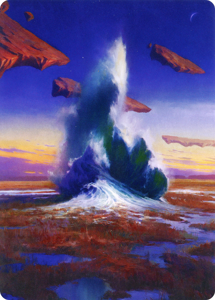 Flooded Strand // Flooded Strand (AZNR-029) - Zendikar Rising Art Series (Borderless)