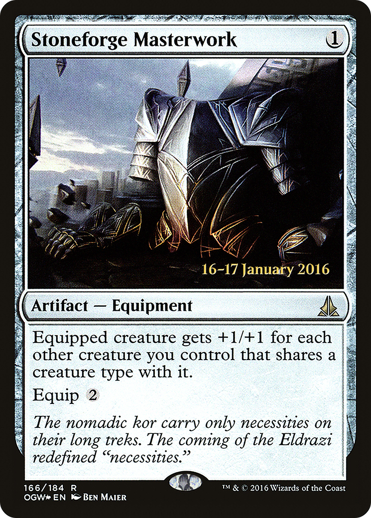 Stoneforge Masterwork (PRE-166) - Oath of the Gatewatch Promos Foil