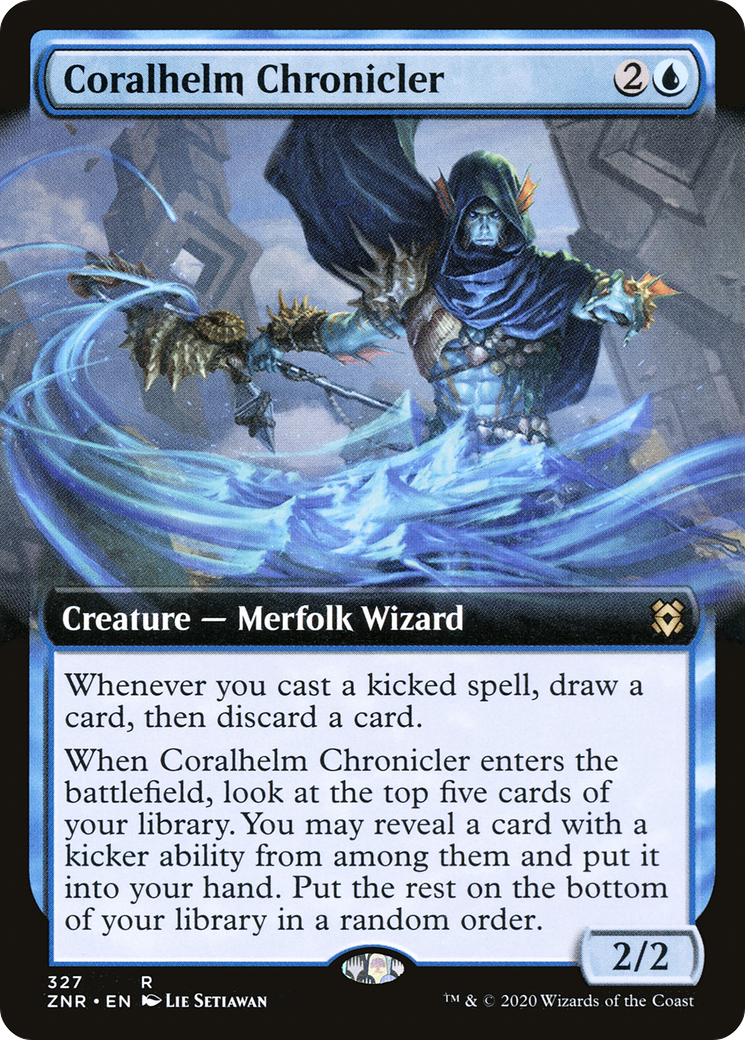 Coralhelm Chronicler (Extended Art) (ZNR-327) - Zendikar Rising: (Extended Art)