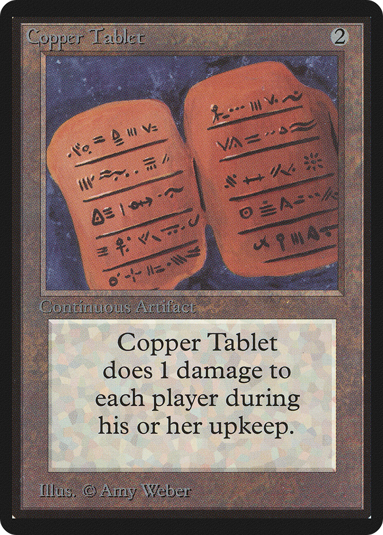 Copper Tablet (LEB-) - Limited Edition Beta