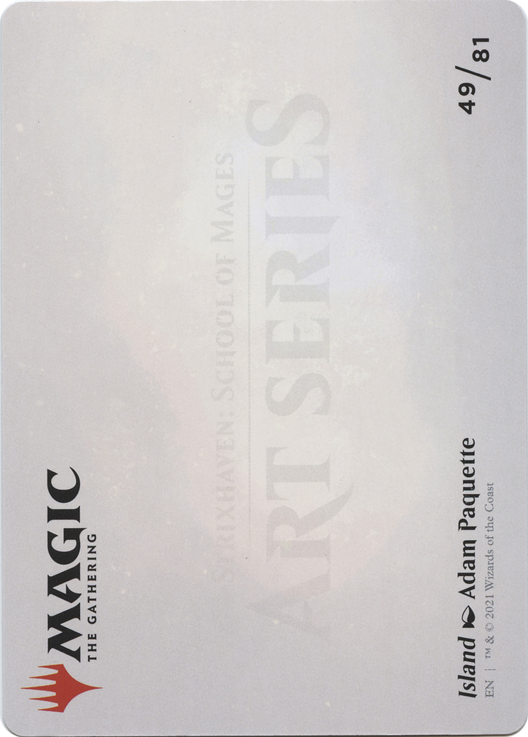 Island // Island (ASTX-049) - Strixhaven Art Series (Borderless)