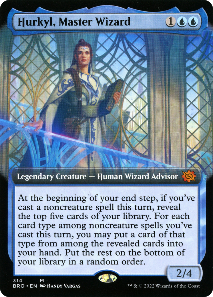 Hurkyl, Master Wizard (Extended Art) (BRO-314) - The Brothers' War: (Extended Art)