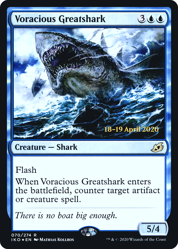 Voracious Greatshark (PRE-070) - Ikoria: Lair of Behemoths Promos Foil
