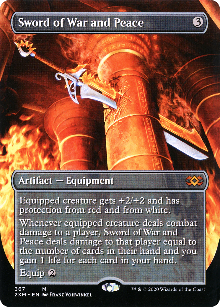 Sword of War and Peace (Borderless) (2XM-367) - Double Masters (Borderless)