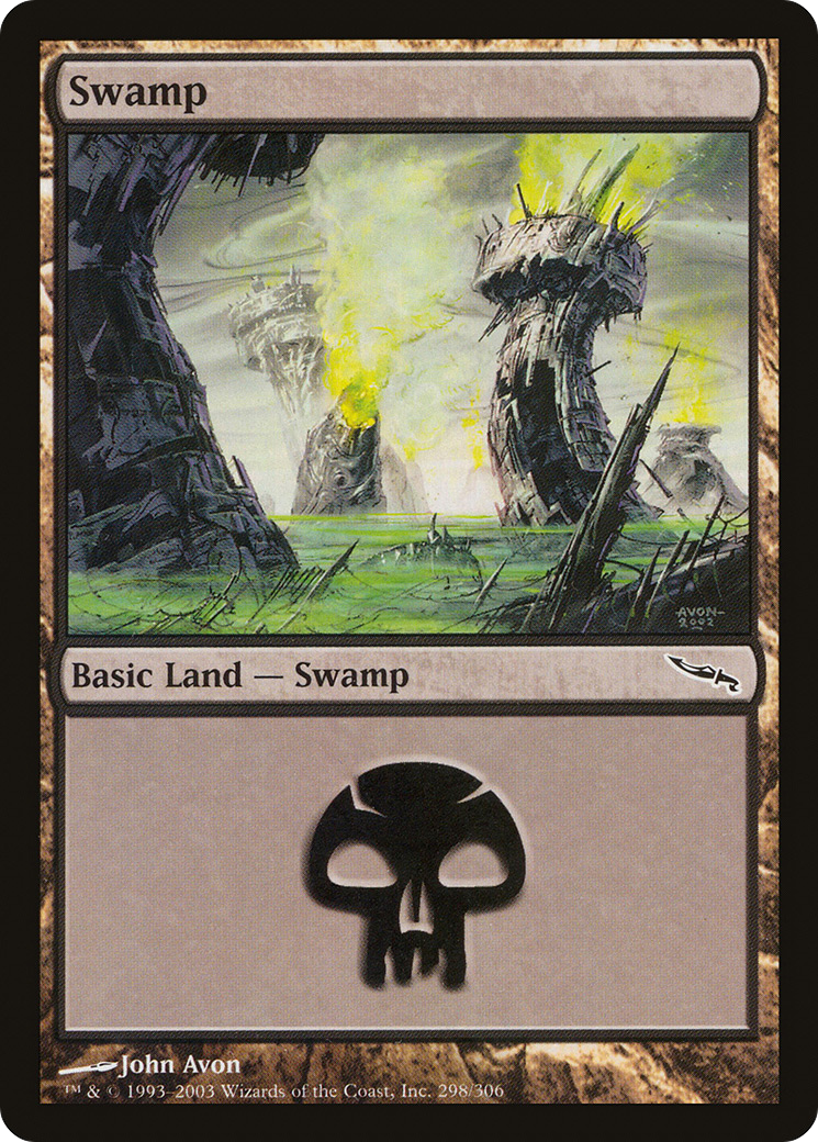 Swamp (298) (MRD-298) - Mirrodin Foil
