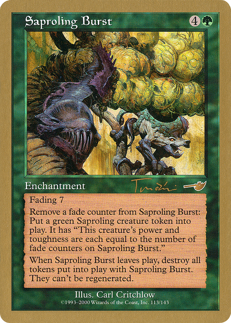 Saproling Burst - 2001 Jan Tomcani (NMS) (WCD-) - World Championship Decks 2001