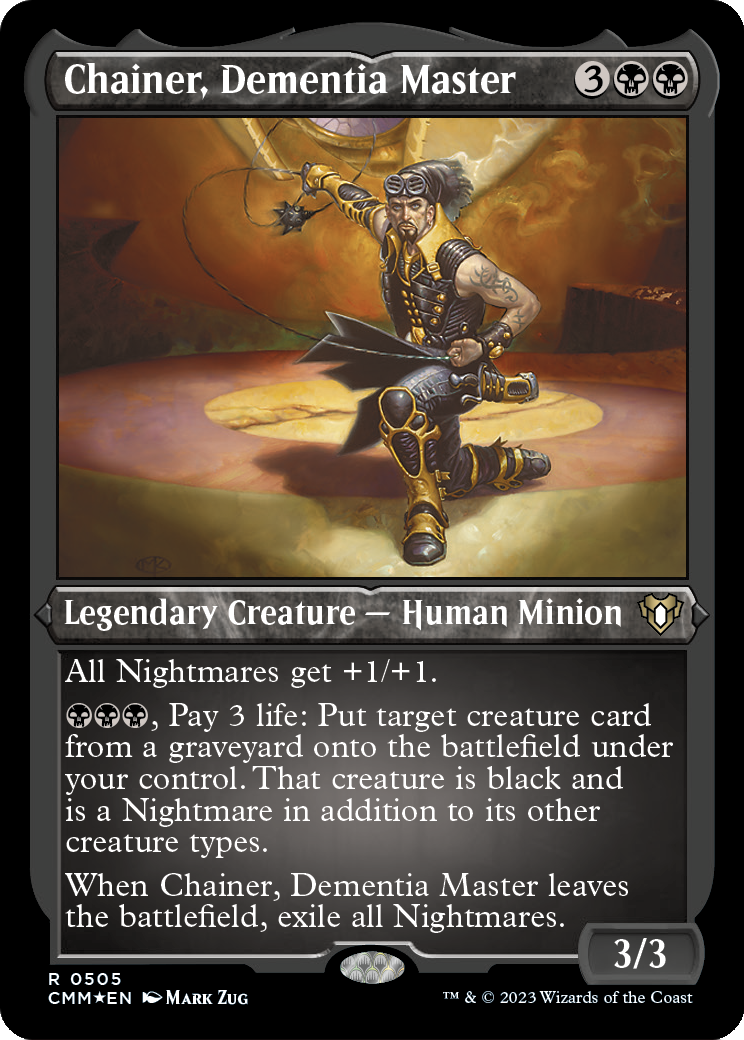 Chainer, Dementia Master (CMM-505) - Commander Masters Etched Foil