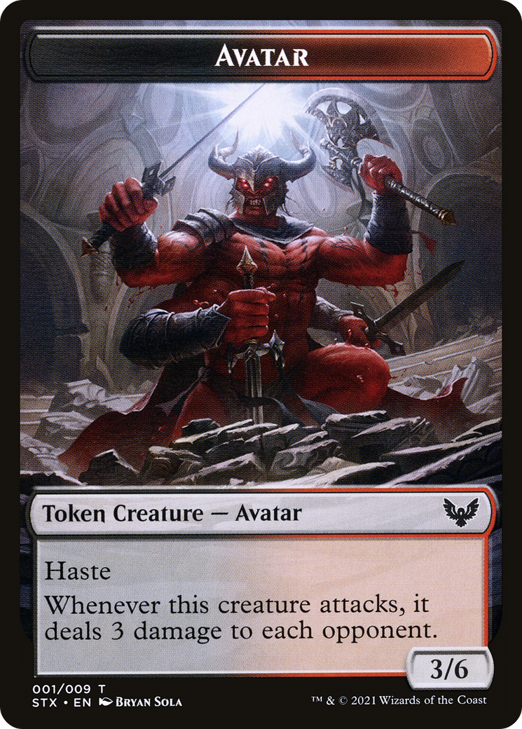 Avatar (TSTX-001) - Strixhaven: School of Mages Tokens Foil