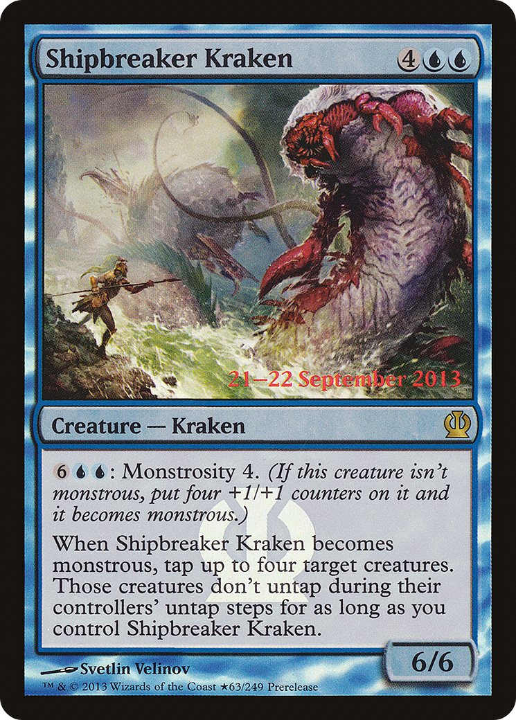 Shipbreaker Kraken (PRE-063) - Theros Promos Foil