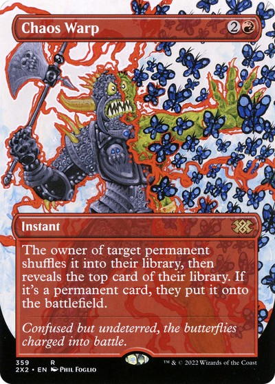 Chaos Warp (Borderless) (2X2-359) - Double Masters 2022 (Borderless)