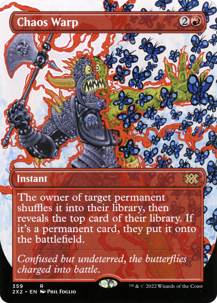 Chaos Warp (Borderless) (2X2-359) - Double Masters 2022 (Borderless)
