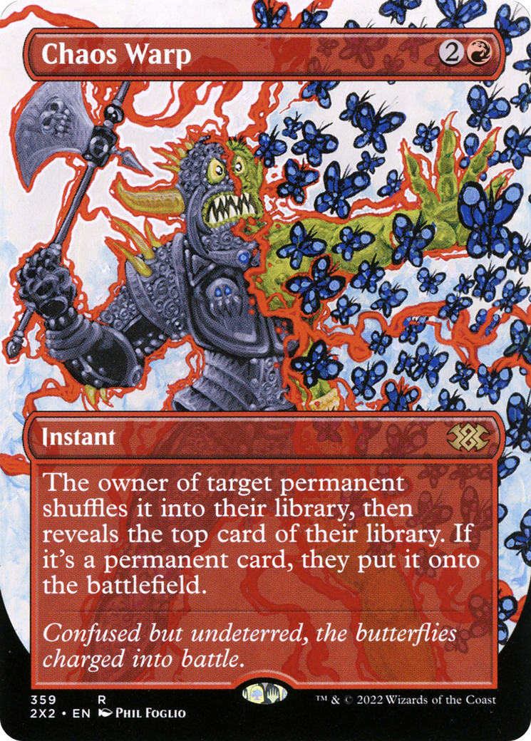 Chaos Warp (Borderless) (2X2-359) - Double Masters 2022 (Borderless) Foil