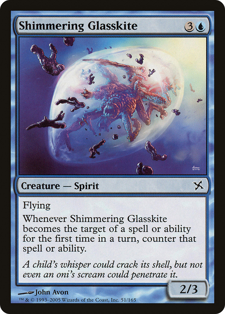 Shimmering Glasskite (BOK-051) - Betrayers of Kamigawa Foil