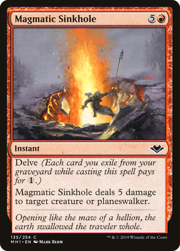 Magmatic Sinkhole (MH1-135) - Modern Horizons Foil