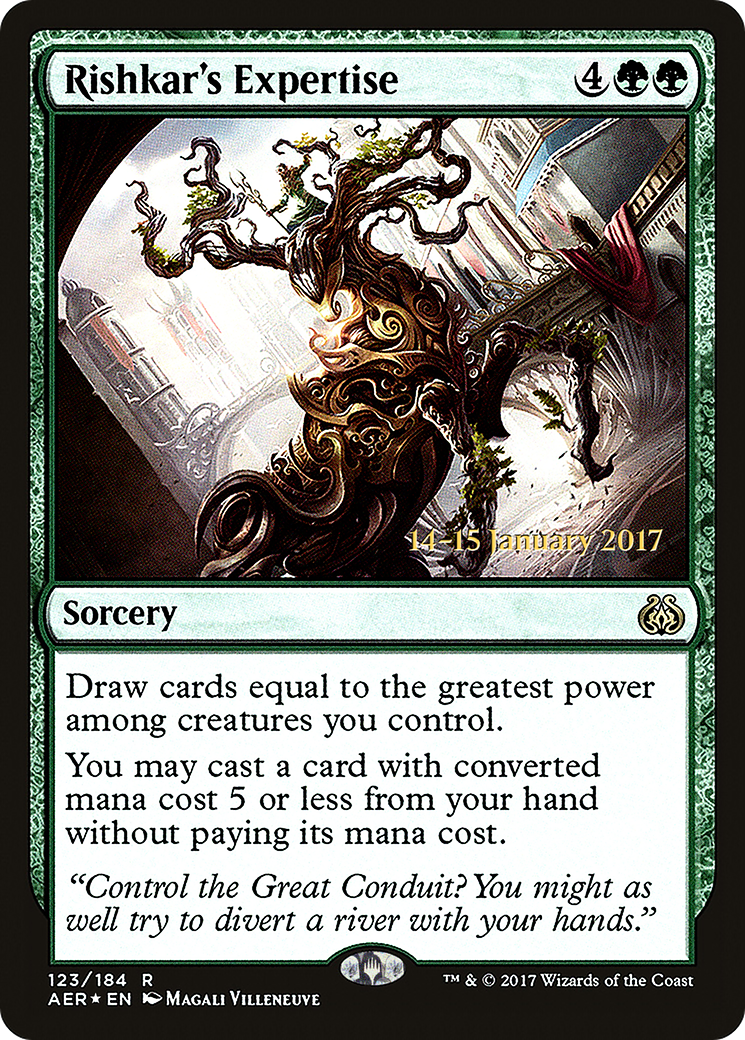 Rishkar's Expertise (PRE-123) - Aether Revolt Promos Foil
