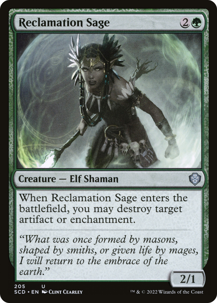 Reclamation Sage (SCD-205) - Starter Commander Decks